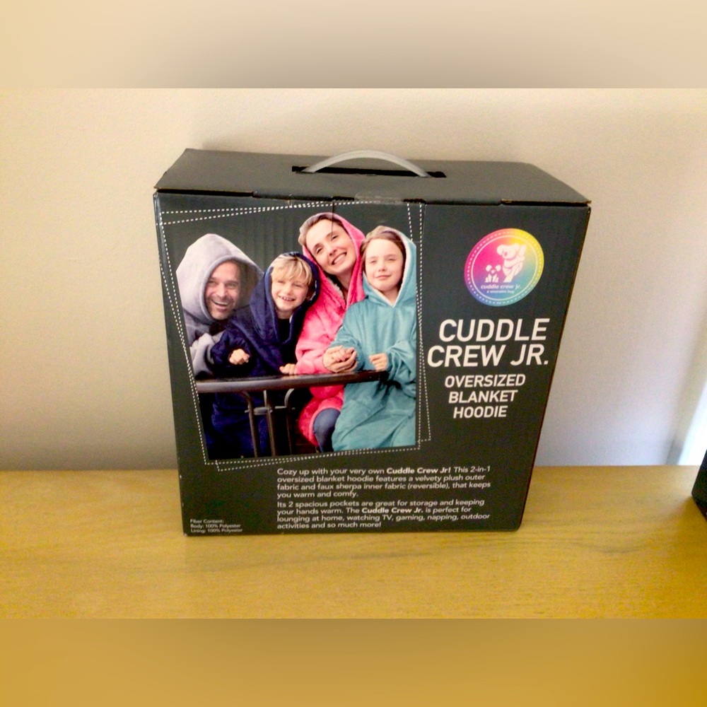 Cuddle Jr oversized blanket hoodie one size. Grey $12